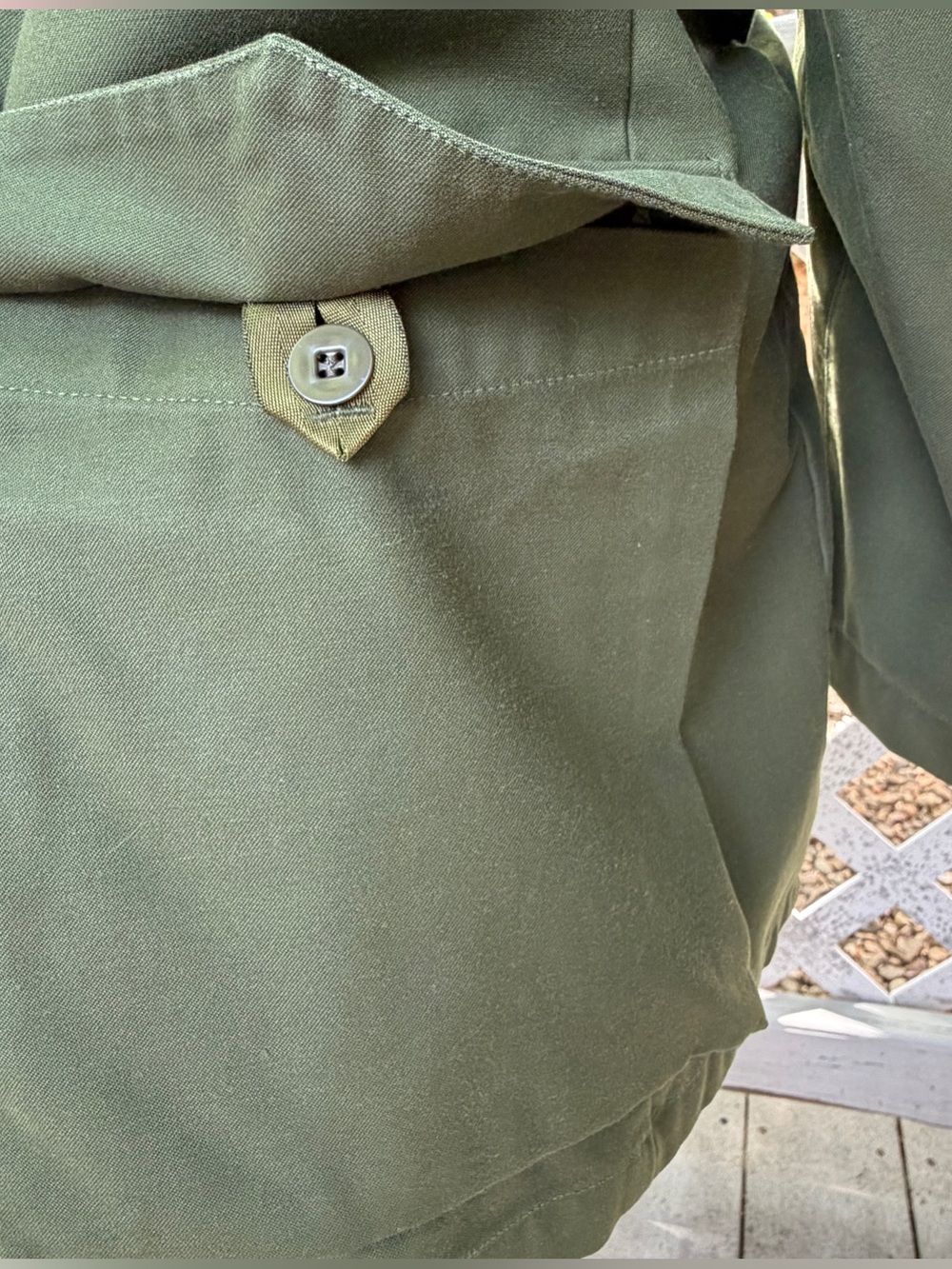 Vintage 1968 Swedish Army Military Green Jacket E 104 Chest 48” Chore Hunting - Picture 14 of 16